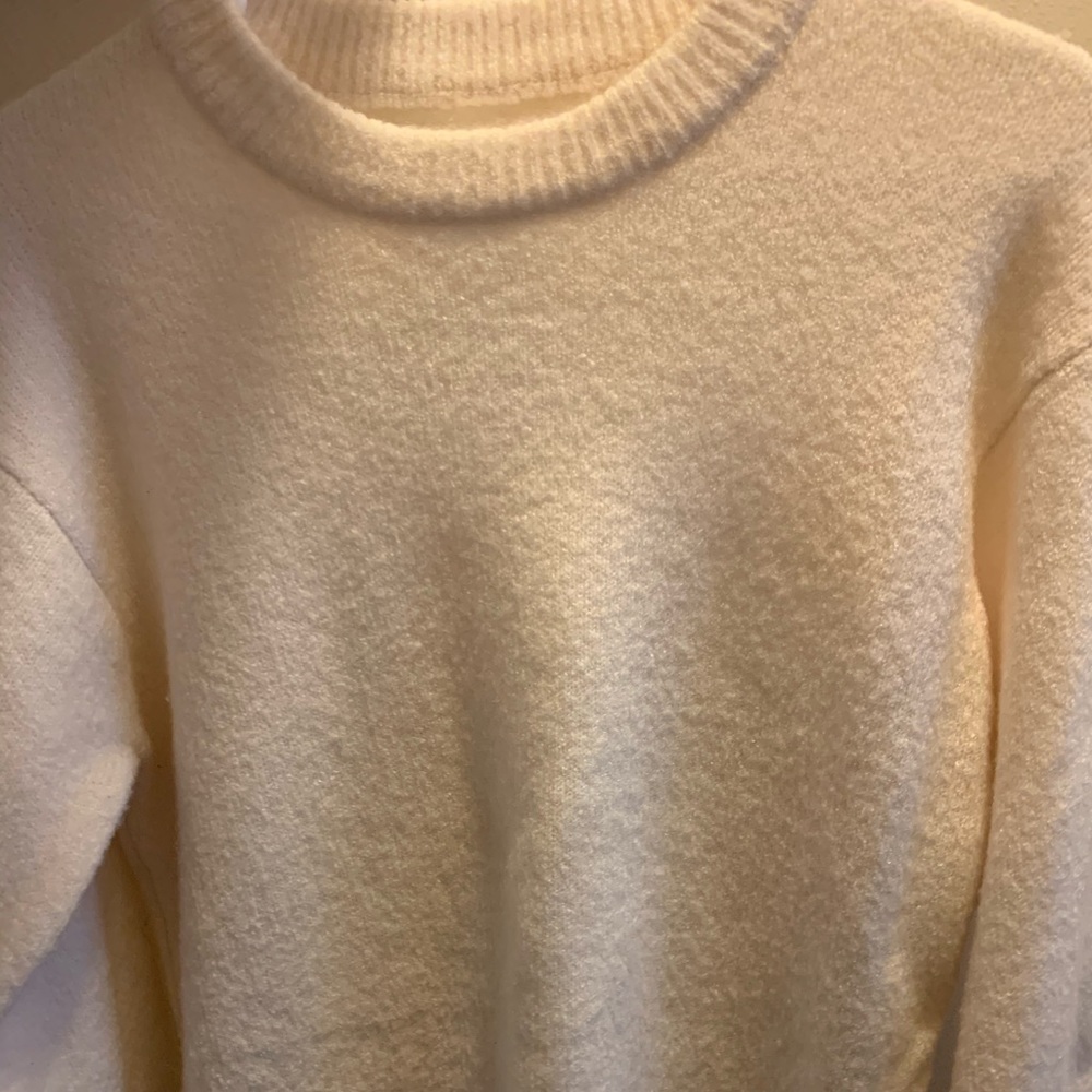 Cream white sweater